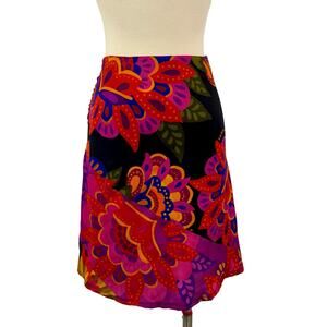 Farm Rio Floral Multi-Color Mini Skirt A-Line XXS